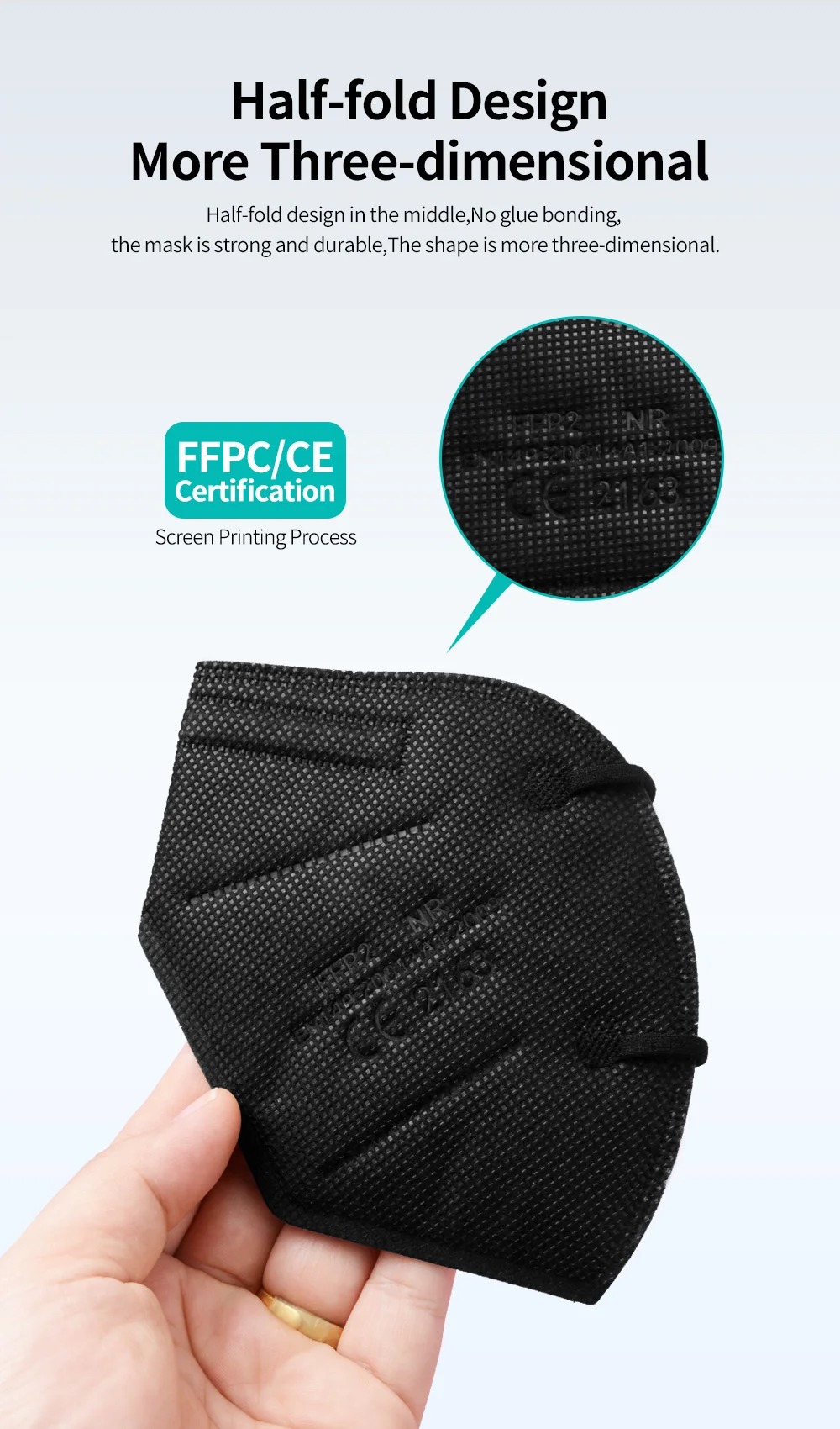 5Layer FFP2 Masks CE Approve K - đánh giá và giá Disposable Mask Blue