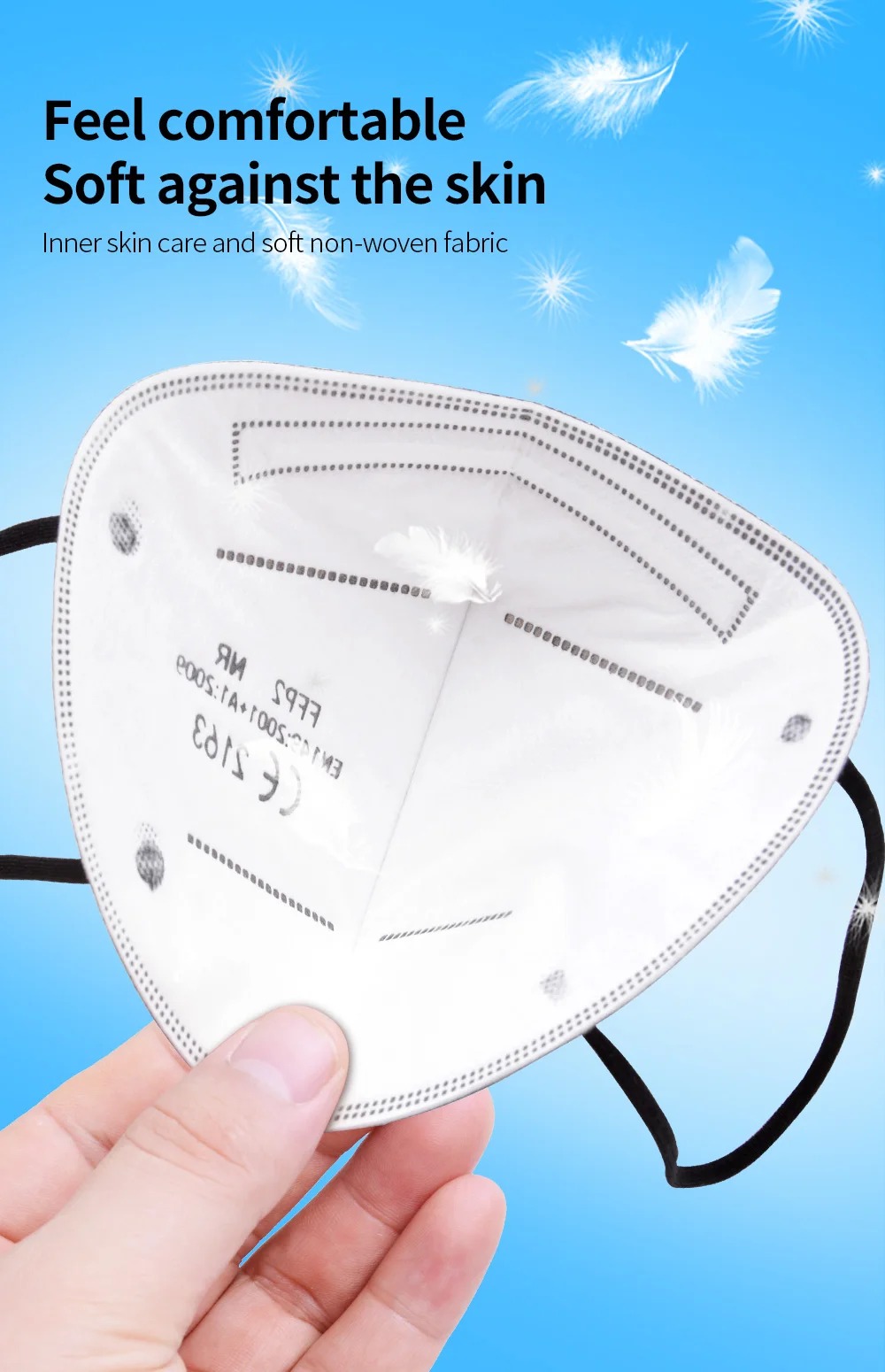 5Layer FFP2 Masks CE Approve K - đánh giá và giá Disposable Mask Blue