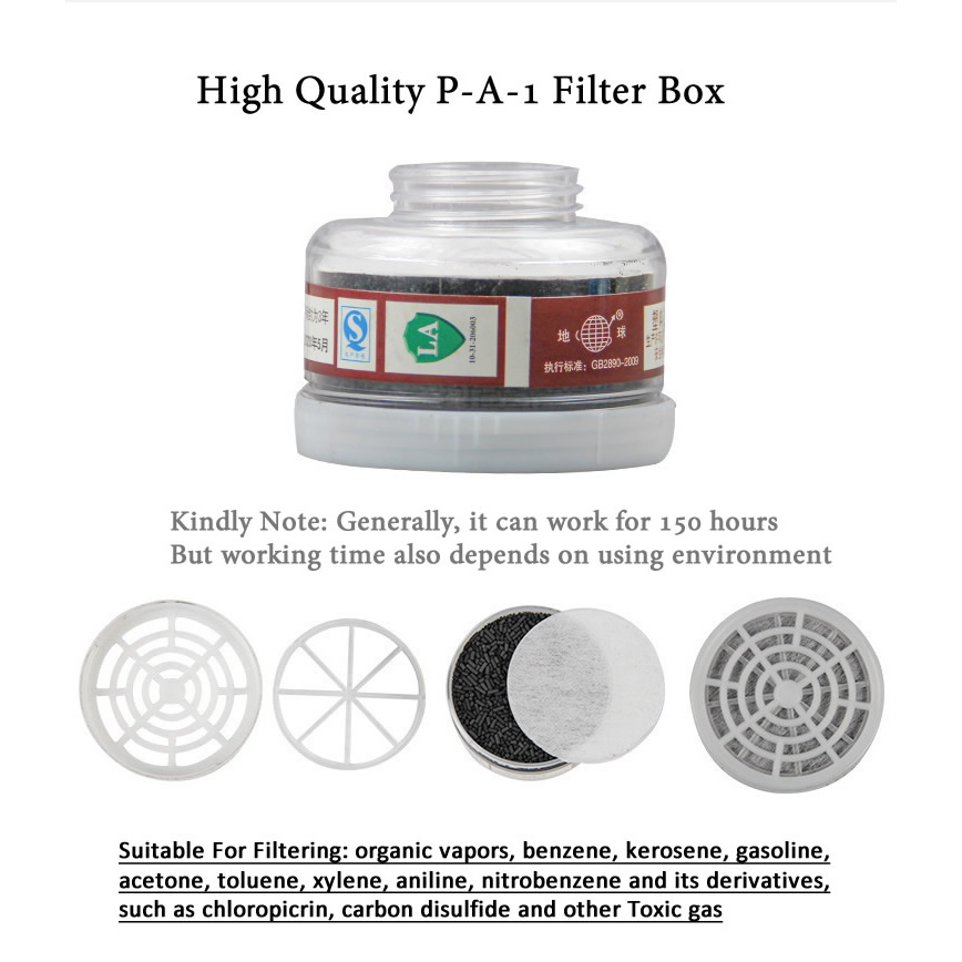 1pcs RD40 40mm Round Gas Mask  - đánh giá và giá Face Mask Storage Box