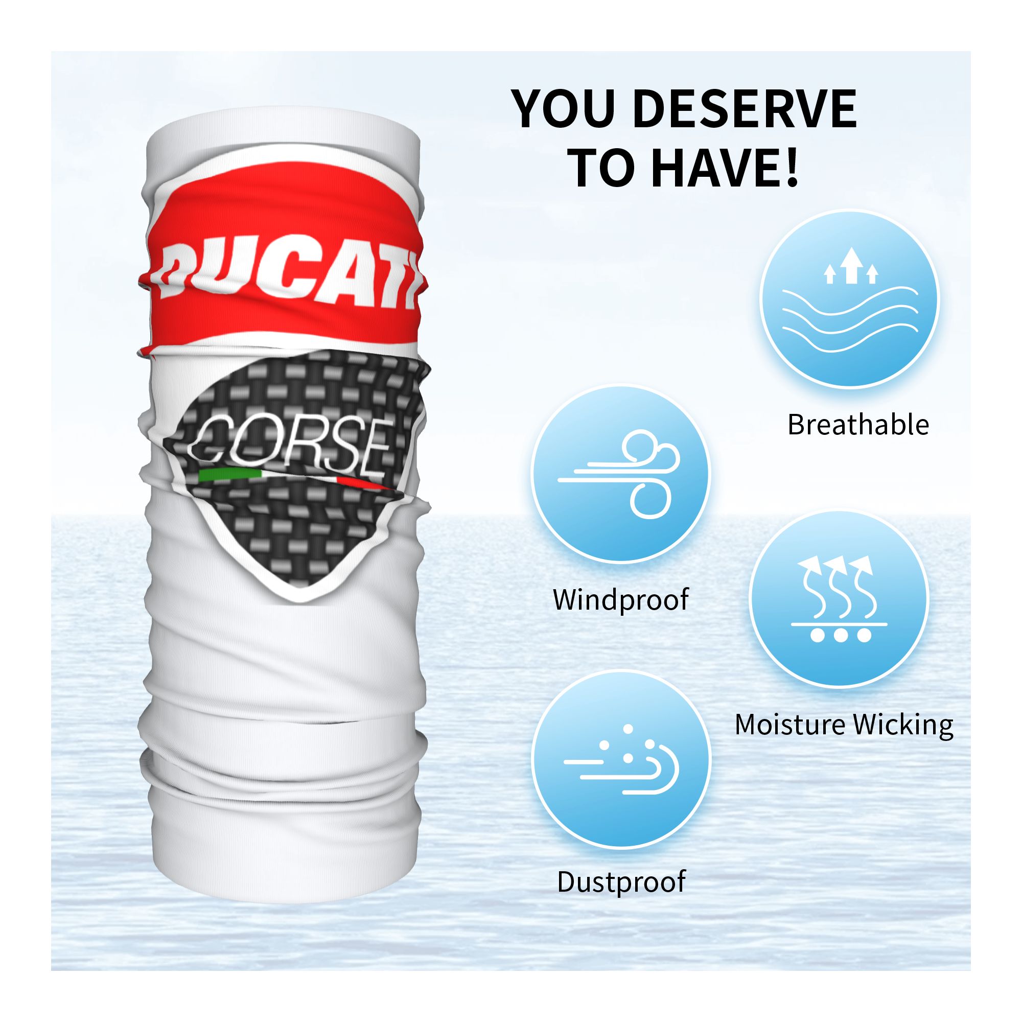 Custom Racing Sprot Ducatis Ba - đánh giá và giá Neck Gaiter Face Cover