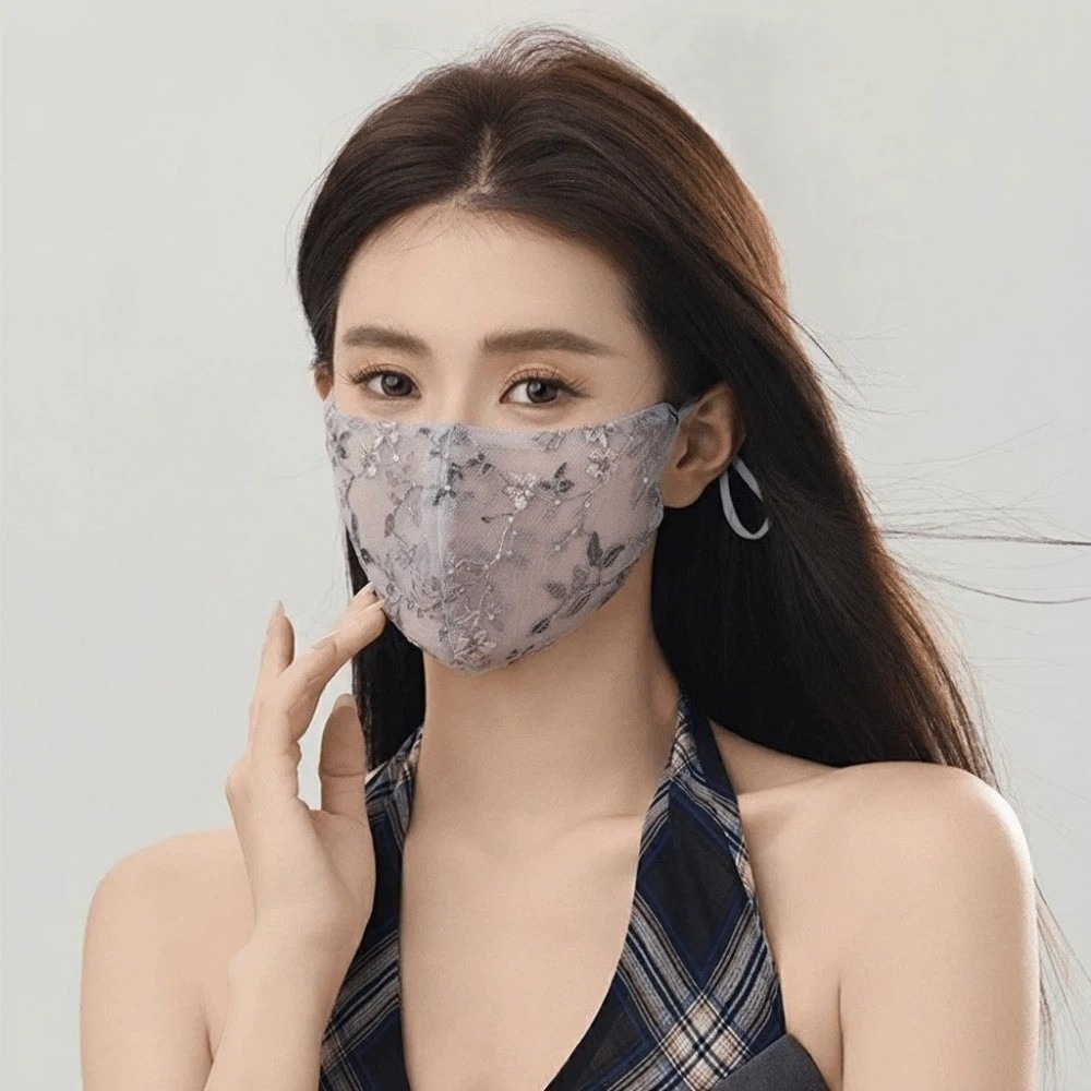 Delicate Embroider Flower Summ - đánh giá và giá Respirator Half Face