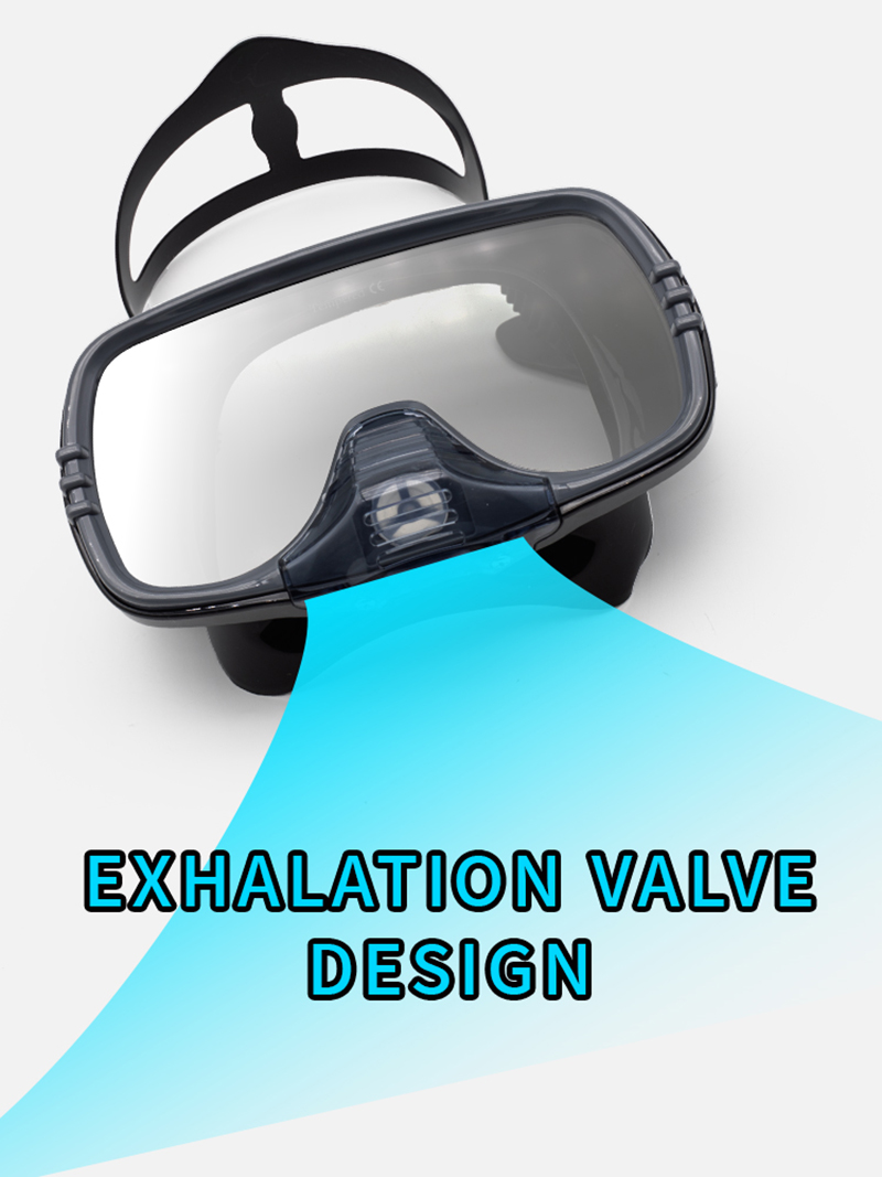 New Large Frame Diving Mask wi - đánh giá và giá Silicone Mask Bracket